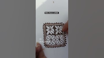 henna grid pattern #learning #mehndi #online #ytshorts