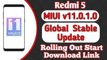Redmi 5 MIUI 11.0.1.0 Global Stable Update Rolling Out Start | Download Now