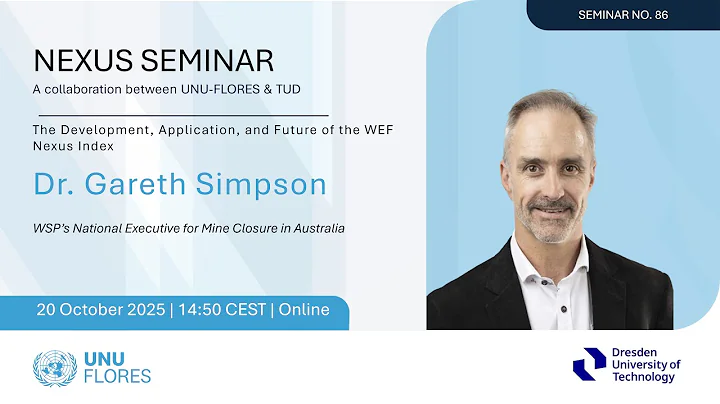 Nexus Seminar N.86: The Development, Application, and Future of the WEF Nexus Index