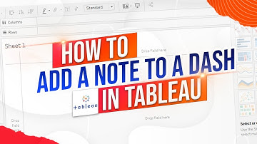 How to Add a Note to a Tableau Dashboard & Hide it