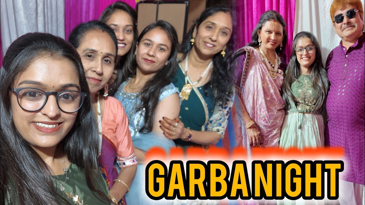 garba night- ગરબા માં મોજ પડી ગય #adival #gujrati #youtube 