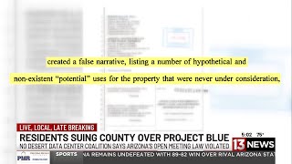 New lawsuit threatens Project Blue in Pima County