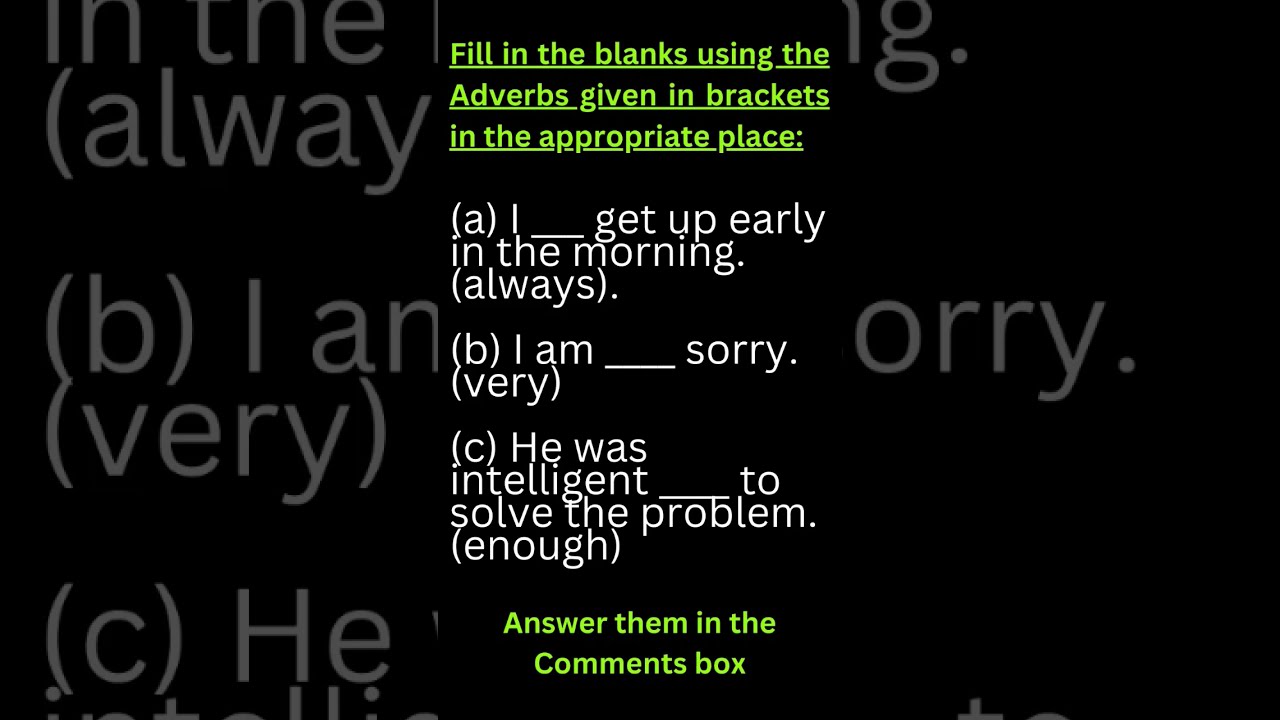 Can You Use These Adverbs Correctly Let S Test Your Grammar