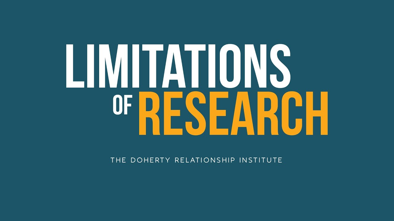 limitations of doing research