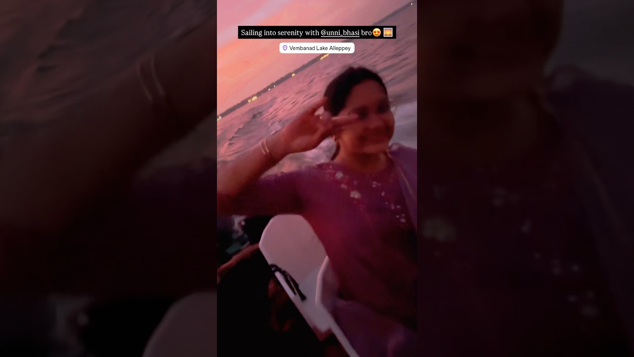 Serene Boat Ride on Vembanad Lake 🚤 #KeralaDiaries #VembanadLake #TravelShorts #NatureVibes #short
