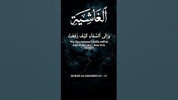Surah Ghashiya | Ghashiyah Surah | Surat Ghashiyah | Surah Al Ghashiya Tilawat | سورة الغاشية #short