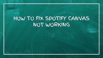 How To Fix Spotify Canvas Not Working