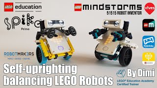 Self-uprighting & line-following, balancing LEGO Robots: SPIKE Prime & Mindstorms Robot Inventor screenshot 3