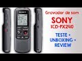 Gravador de som portátil Sony ICD-PX240 | Teste, Análise e Funcionalidades