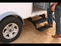 How to Build a DIY Travel Trailer - Folding Steps, Security, jack mod and more (Part 8)