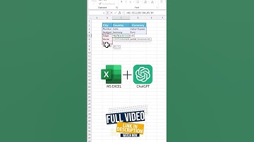 Use ChatGPT Inside Excel! 🤖📊 | Excel + AI Magic