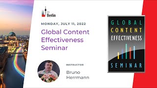 LocWorld Interviews Bruno Herrmann About The Global Content Effectiveness Seminar- July 11 in Berlin