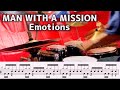 ドラム譜面 Emotions MAN WITH A MISSION ドラム叩きました 