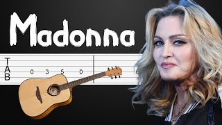 Dont Tell Me - Madonna Guitar Tutorial, Guitar Tabs, Guitar Lesson