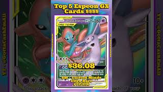 Top 5 Rarest Espeon GX Pokémon Cards! 🌙✨ #pokemon #top5 #tcg #pokémon #pokemoncards #pokemontcg