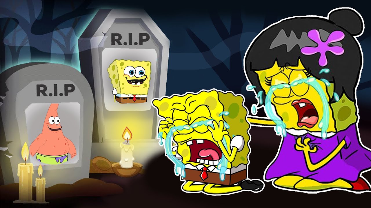OH NO!! Spongebob don't cry!! I can't hug you!! Sad Story Spongebob life Animation MAX