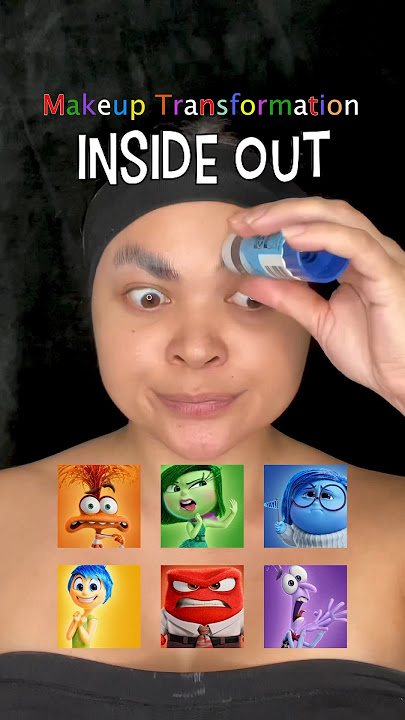 ‘ANXIETY’ Inside Out Makeup Transformation 😬 #InsideOut2 #illusionmakeup #makeuptutorial
