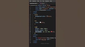 Drop-Shadow Vs Box-Shadow in CSS #css3 #webdesign #coding #css #htmltutorial #shorts