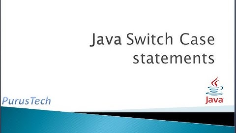 Switch Case Statements_Part-10_Java Tutorial for Beginners