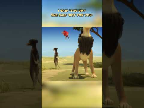 That Reply Hurt 💔😂 Leon the Lion #Shorts #funnyanimals #hooplakidztv #memes