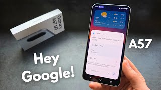 Samsung Galaxy A57 5G - Enable Hey Google Voice Assistant. Launch Assistant using Voice