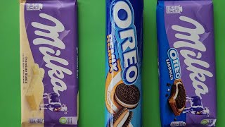 ASMR Unpacking Sweets Milka Oreo Satisfying video