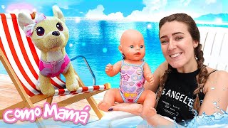 ¡La muneca Bebé Amelia en el parque acuático! Mejores Episodios. Videos de juguetes bebés para niñas