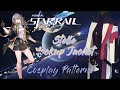 Mockup time for stelles base jacket details part 2  trailblazer honkai star rail cosplay tutorial