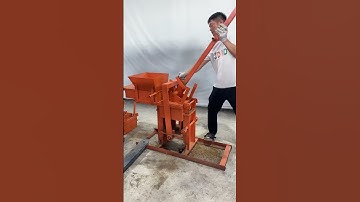 manual soil earth mud clay interlock bricks making machine for pavement brick