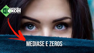 Como fazer média ignorando os Zeros? Curso de Excel OnLine