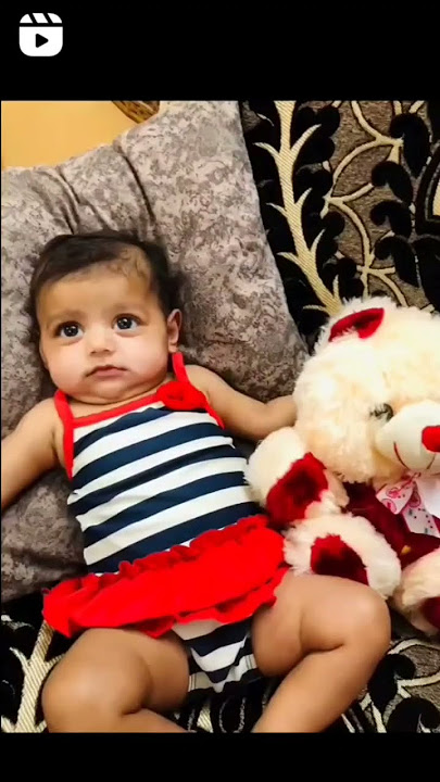 little baby girl photoshoot idea with teddy bear 🧸🐨(cHEtaNU's👩‍❤️‍👨baby : FERAL 👸)