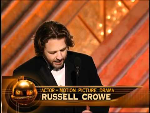 Golden Globes 2002 Russell Crowe Wins Best Actor M...