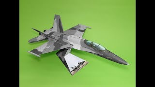 Como hacer un avión de papel F18