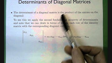 EAS205, 2014, Lecture 16: Determinat