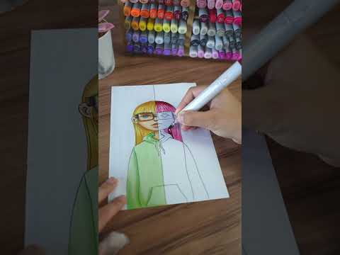 Desenho maximalista vs minimalista 🎨 qual ficou melhor?