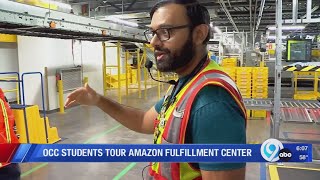 OCC students tour Amazon Fulfillment Center