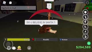 Um So I Asked @Icyydrops If He Believes In Santa 😭..Roblox, Da Hood//Amberly😍