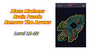 Maze Madness - Brain Puzzle Remove The Arrows Game Level 11-20 screenshot 5