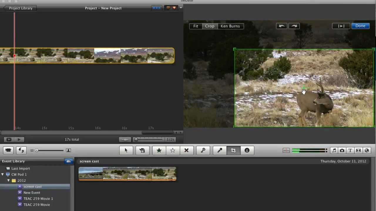 iMovie - Crop Video - YouTube