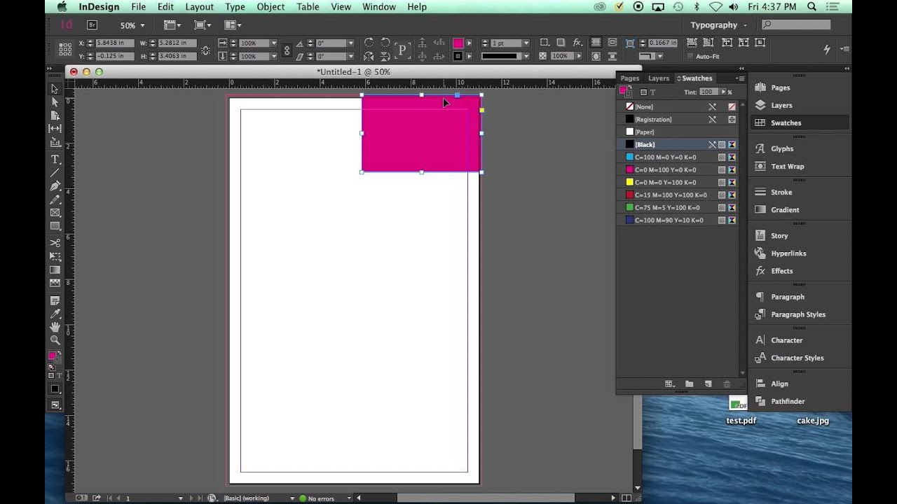 InDesign: setting up bleeds and using crop marks -