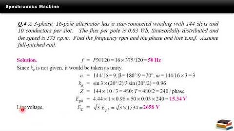 Alternator Numerical | Prof. Ankit Chourasia | SISTec, GN, Bhopal