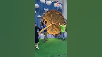 Hướng dẫn làm chòi nghỉ đơn giản| Mái lá nhà vườn #trenhantao #romnhantao