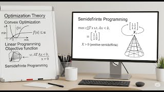 Basics of optimization theory (convex optimization, linear programming and semidefinite programming)