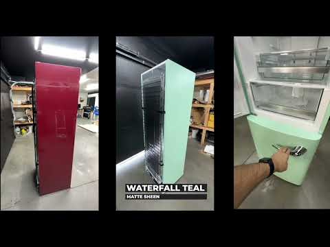 Wrap Your Refrigerator in a Different color. Waterfall Teal Wrap