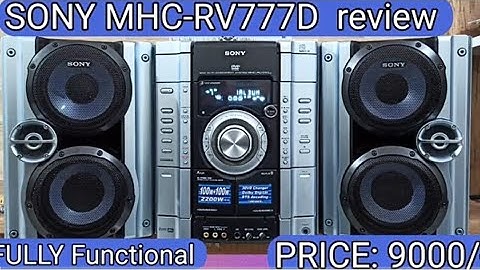Sony MHC-RV777D (sold out,Guruprasad vaidya from Telangana has bought it)more info.callat 7814782002