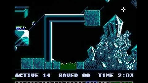 Lemmings (NES) taxing level 15 solution