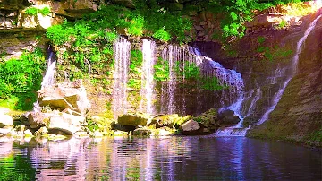 Relaxing Music and Peaceful Waterfall: Beautiful Piano, Sleep Music, Meditation Music, Nature Sounds