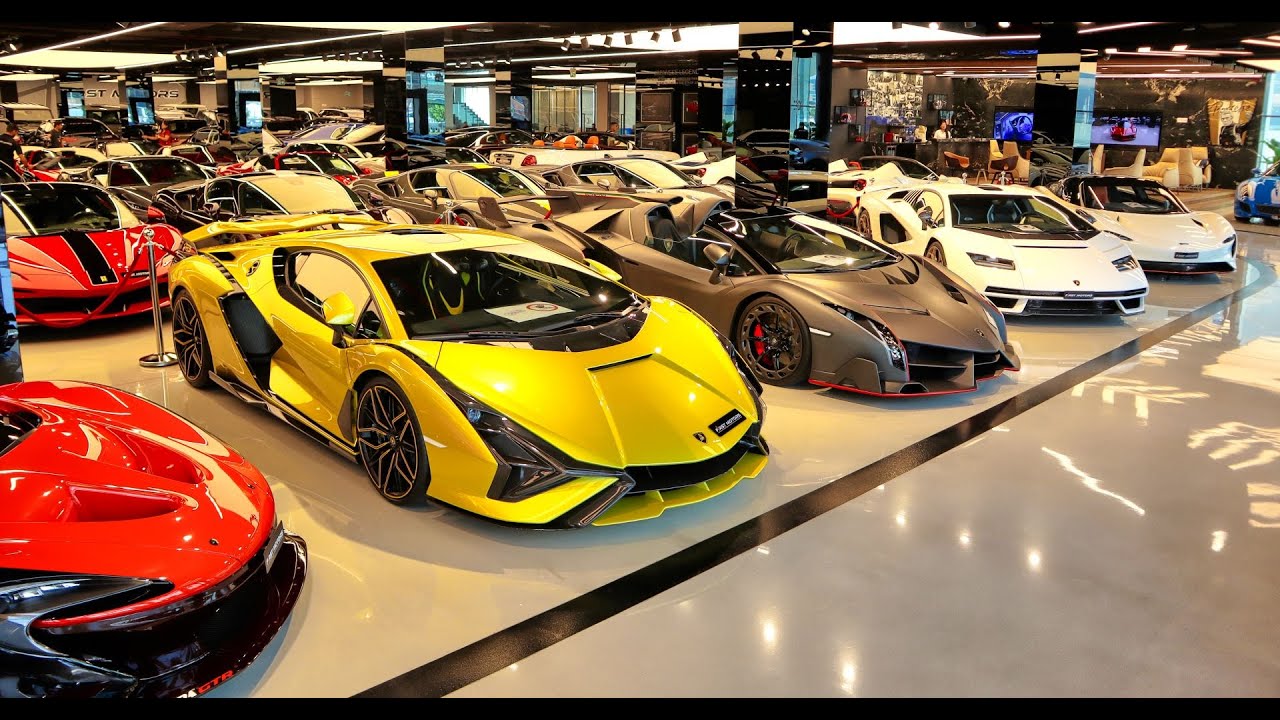 F1RST MOTORS DUBAI   Walking Around INSANE  Most Expensive Supercar   Hypercar Paradise