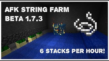 AFK String Farm Tutorial For Minecraft Beta 1.7.3! (Old, check description)