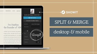NEW Showit Feature | How to Split & Merge Desktop & Mobile Design